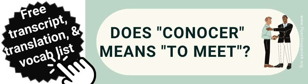 Verb Conocer